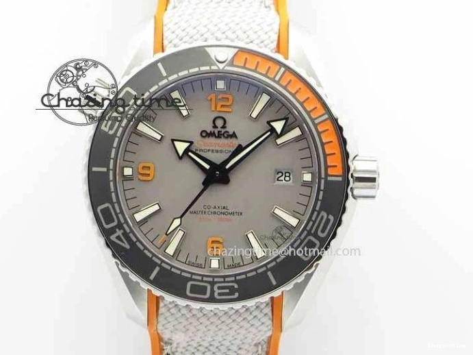 0326 Planet Ocean 2016 43.5mm SS OM 1:1 Best Edition Gray Dial On Nylon Strap A DailyWear 8166
